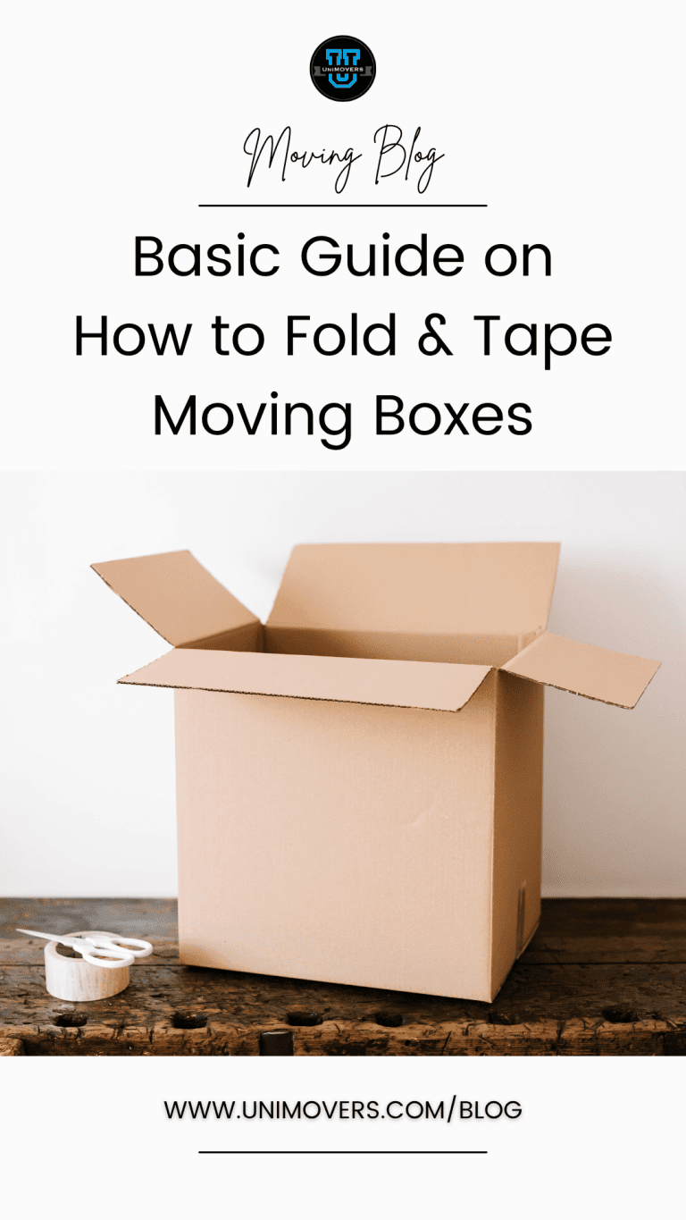Basic Guide on How to Fold & Tape Moving Boxes • UniMovers